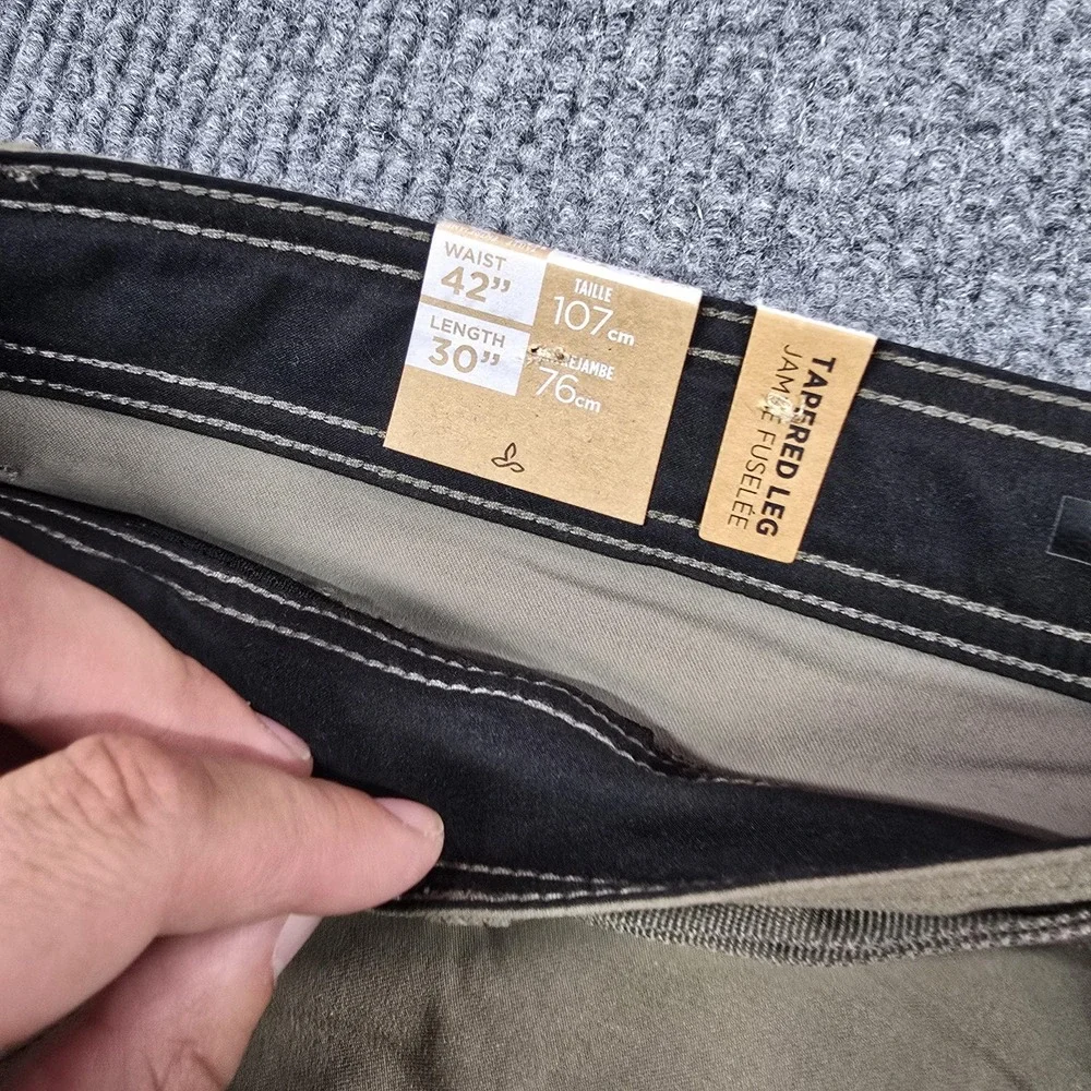 Prana Stretch Zion Slim Pant II Mens Pants 42x30 Brown Hiking Climbing Outdoor‎